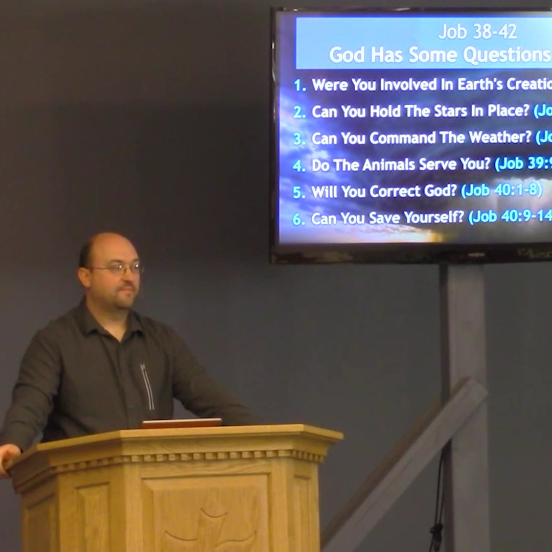 On Feb 21, 2016: Job 38-42 God Has Some Questions For You episode artwork