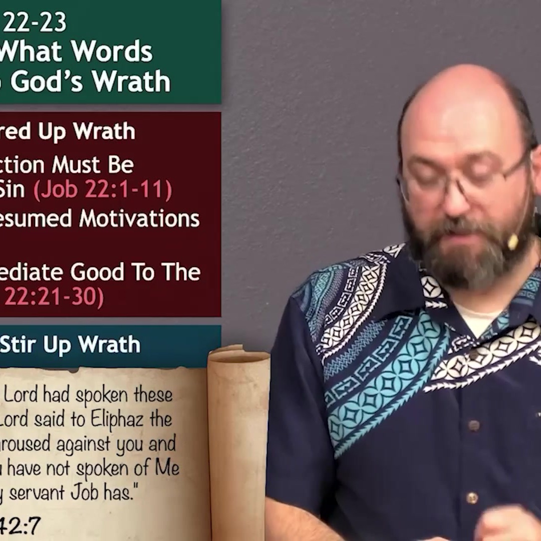 On Mar 23, 2022: Job 22-23 Consider What Words May Stir Up Gods Wrath episode artwork