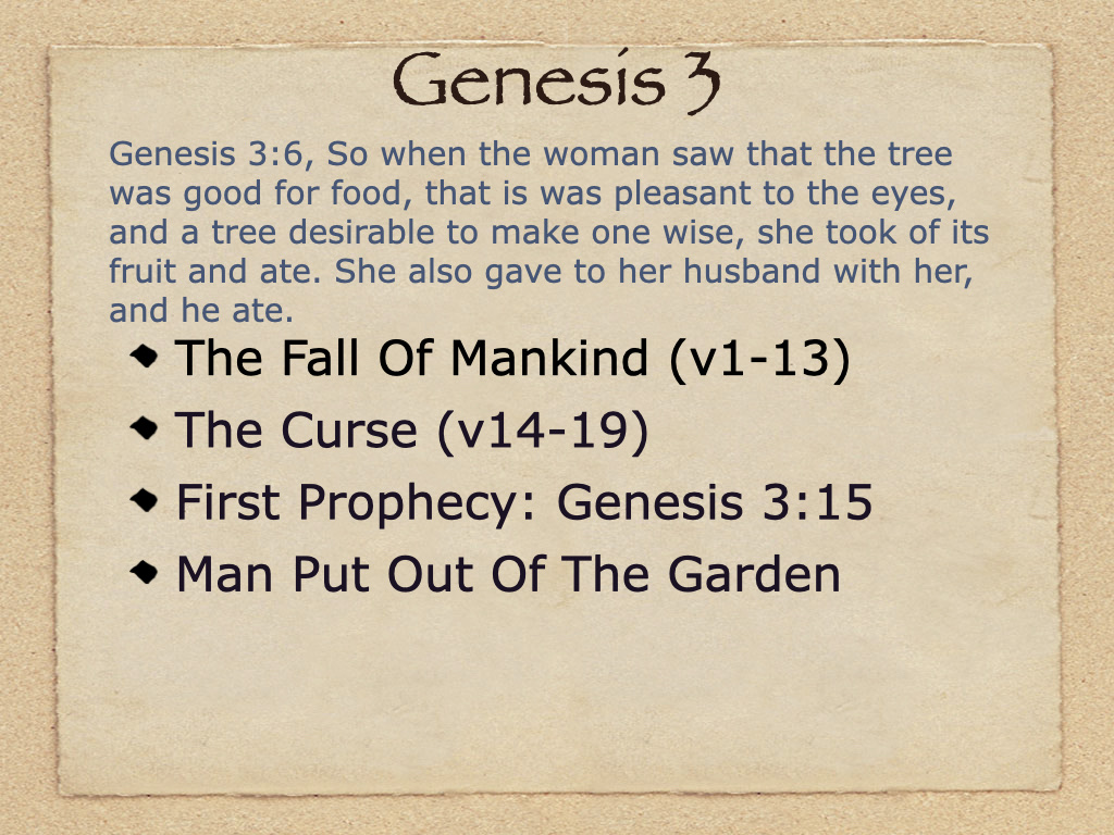 Genesis Part 3 Guide.pdf Study Genesis 3 on FerventWord