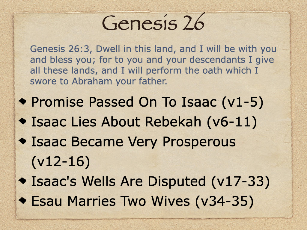 Study Genesis 26 on FerventWord