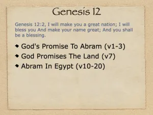 Genesis 12 Outline