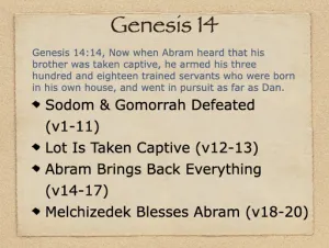 Genesis 14 Outline