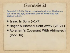 Genesis 21 Outline