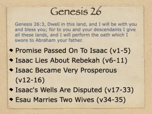 Genesis 26 Outline