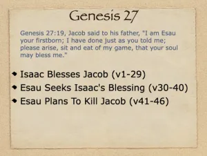 Genesis 27 Outline