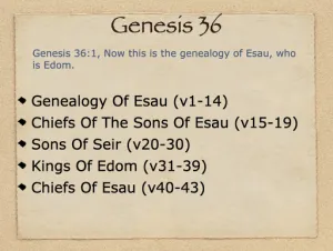 Genesis 36 Outline