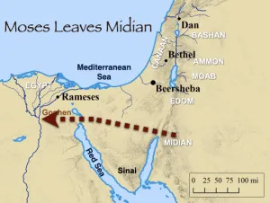 Exodus 4 - Moses Leaves Midian