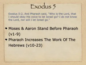 Exodus 5 Outline