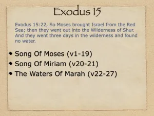 Exodus 15 Outline