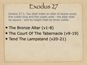 Exodus 27 Outline