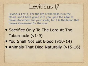 Leviticus 17 Outline