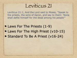 Leviticus 21 Outline