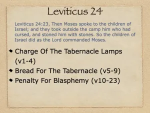 Leviticus 24 Outline