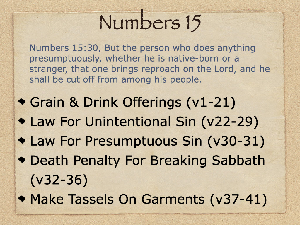 Numbers 15 Words Study Numbers 15 on FerventWord