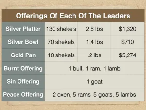 Numbers 7 - Offerings Of Each Of The Leaders