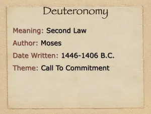 Deuteronomy: Book Introduction