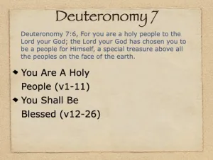 Deuteronomy 7 Outline
