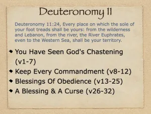 Deuteronomy 11 Outline