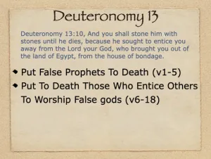 Deuteronomy 13 Outline