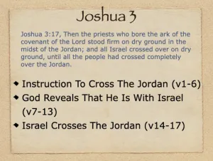 Joshua 3 Outline