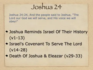Joshua 24 Outline