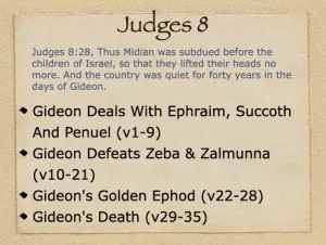 Judges 8 Outline