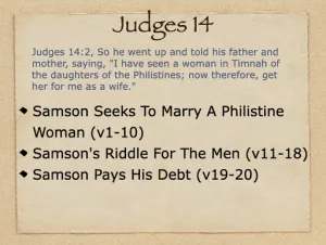 Judges 14 Outline