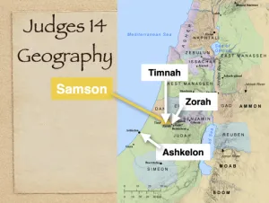 Judges 14 - Judges 14 Geography