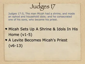 Judges 17 Outline