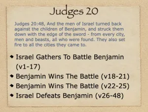 Judges 20 Outline