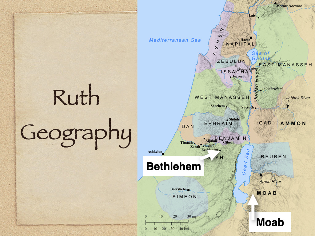 Map For Ruth Ruth on FerventWord