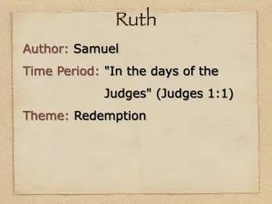 Ruth: Book Introduction
