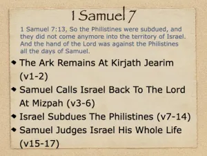 1 Samuel 7 Outline