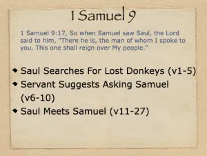 1 Samuel 9 Outline