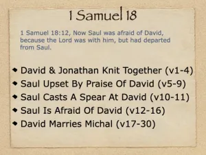 1 Samuel 18 Outline