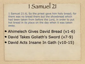 1 Samuel 21 Outline