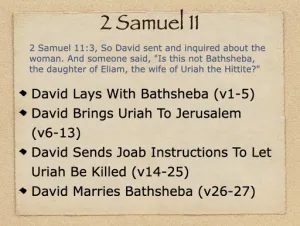 2 Samuel 11 Outline