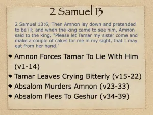 2 Samuel 13 Outline
