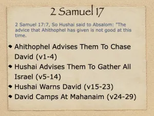 2 Samuel 17 Outline