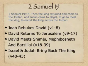 2 Samuel 19 Outline