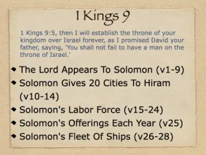 1 Kings 9 Outline