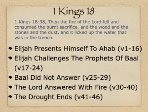 1 Kings 18 Outline
