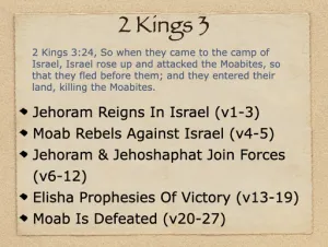 2 Kings 3 Outline