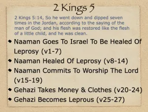 2 Kings 5 Outline