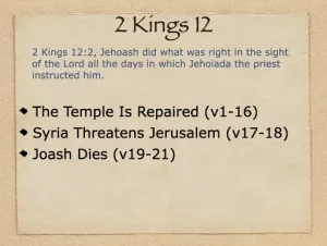 2 Kings 12 Outline