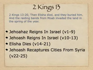 2 Kings 13 Outline