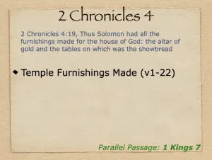 2 Chronicles 4 Outline