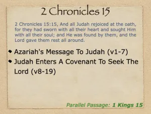 2 Chronicles 15 Outline