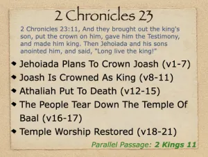 2 Chronicles 23 Outline