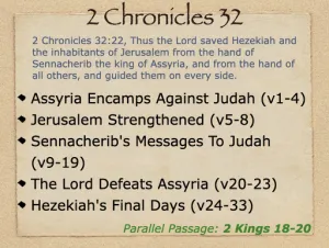 2 Chronicles 32 Outline